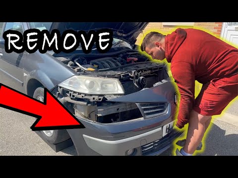 Renault Megane 2 Front Bumper Removal