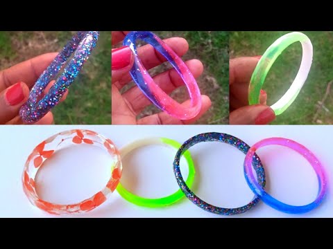 Resin Bangles/ How To Make Resin Bracelet Full Tutorial.