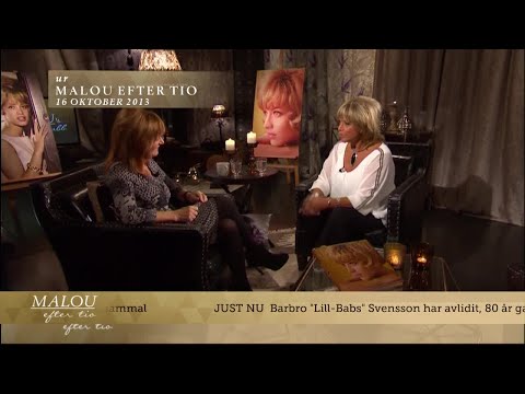 Malou intervjuar Lill-Babs hösten 2013 - Malou Efter tio (TV4)