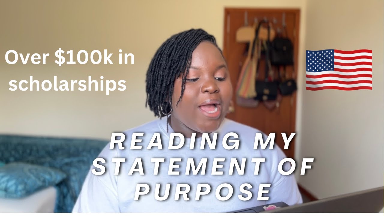 READING MY STATEMENT OF PURPOSE| STEM PHD PROGRAM | FULLY FUNDED IN THE USA
