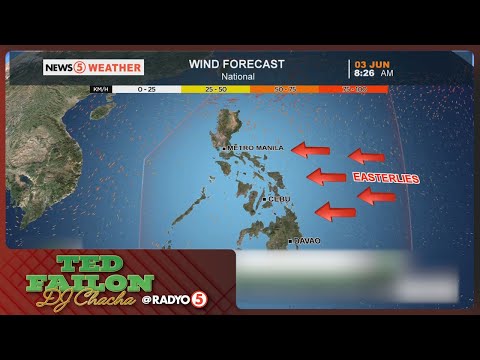 Frontal system, maaaring magdala ng ulan sa extreme northern Luzon #TedFailonandDJChaCha