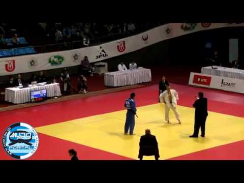 Asian Judo Championship Tashkent 2012 Team Semifinal  -90kg KASSACHEV (KAZ)-KIM Jae-Bum (KOR)