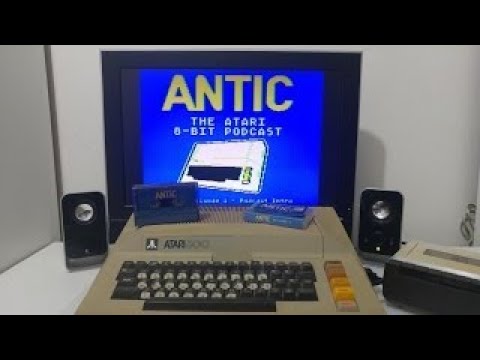Playing the Antic Podcast show 1 on a real Atari 800 computer