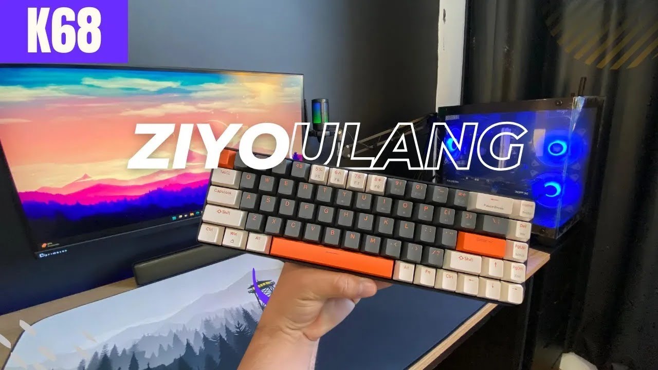 O melhor teclado mecânico barato do Aliexpress   Ziyoulang K68