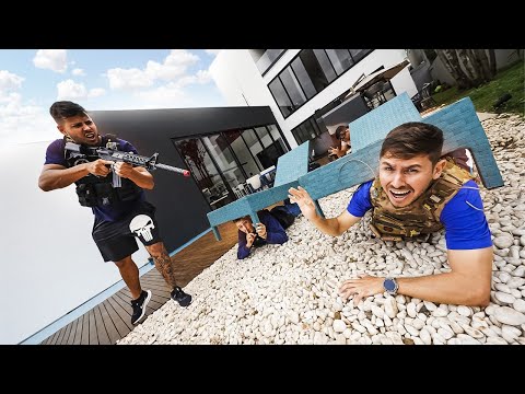 HIDE AND SEEK HARD LEVEL WITH AIRSOFT AT HOME WORTH 2,000 REAIS