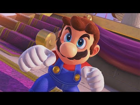 Super Mario Odyssey 100% Walkthrough Part 1 - Cap & Cascade Kingdom (All Moons & Purple Coins)