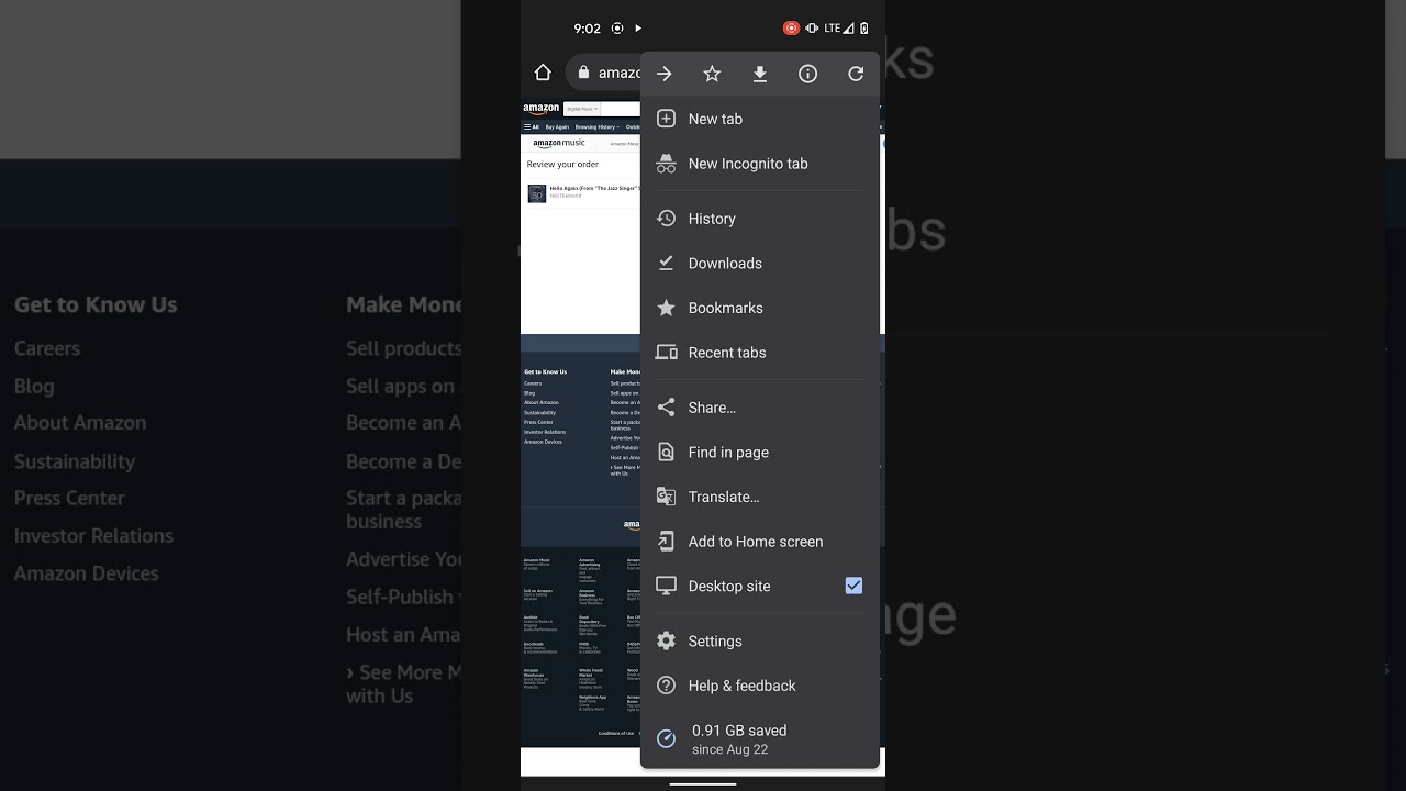 how to download the music you purchased from Amazon on an Android phone