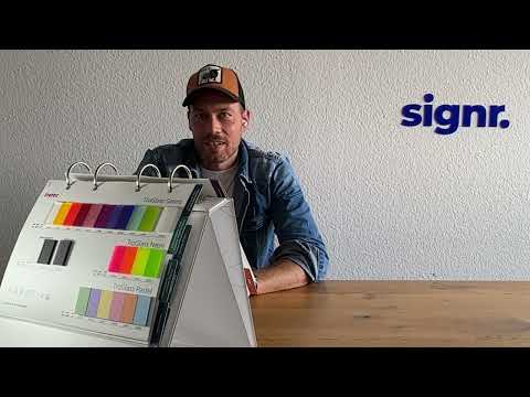 Signr Materialkunde Troglas Color Pastel