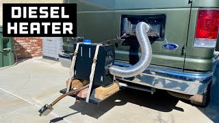 My Diesel Heater Set Up On My Ford E350 Camper Van