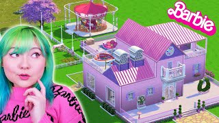 I built a Barbie Unicorn Dream House in the Sims 4 💖 ( Horse Ranch Barbie...unicorn included! 🦄 )