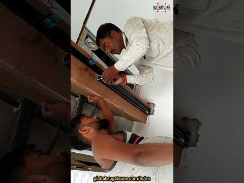 MFU1200 Flush Sliding Door Installation Guide Video || Hidden Sliding door System #sugatsune #shorts