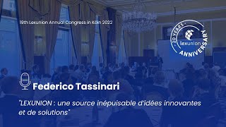 Federico Tassinari - 19th Lexunion Annual Congress in Köln 2022