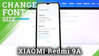 How to Change Font Size in XIAOMI REDMI 9A – Adjust Text Size