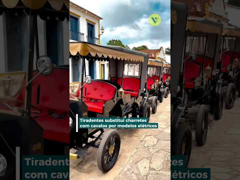 Tiradentes substitui charretes com cavalos por modelos elétricos #minasgerais