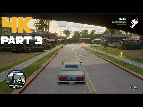Grand Theft Auto San Andreas Definitive Edition Gameplay - Part 3 - 4K Ultra 60FPS PC