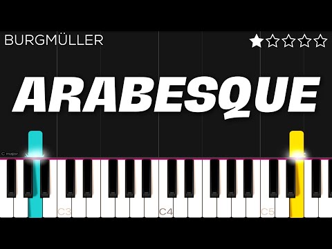 Burgmüller - Arabesque, Op. 100, No. 2 | EASY Piano Tutorial