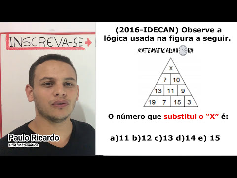 TABELA DE LÓGICA Matemática PARA CONCURSOS QUESTÕES DA BANCA IDECAN
