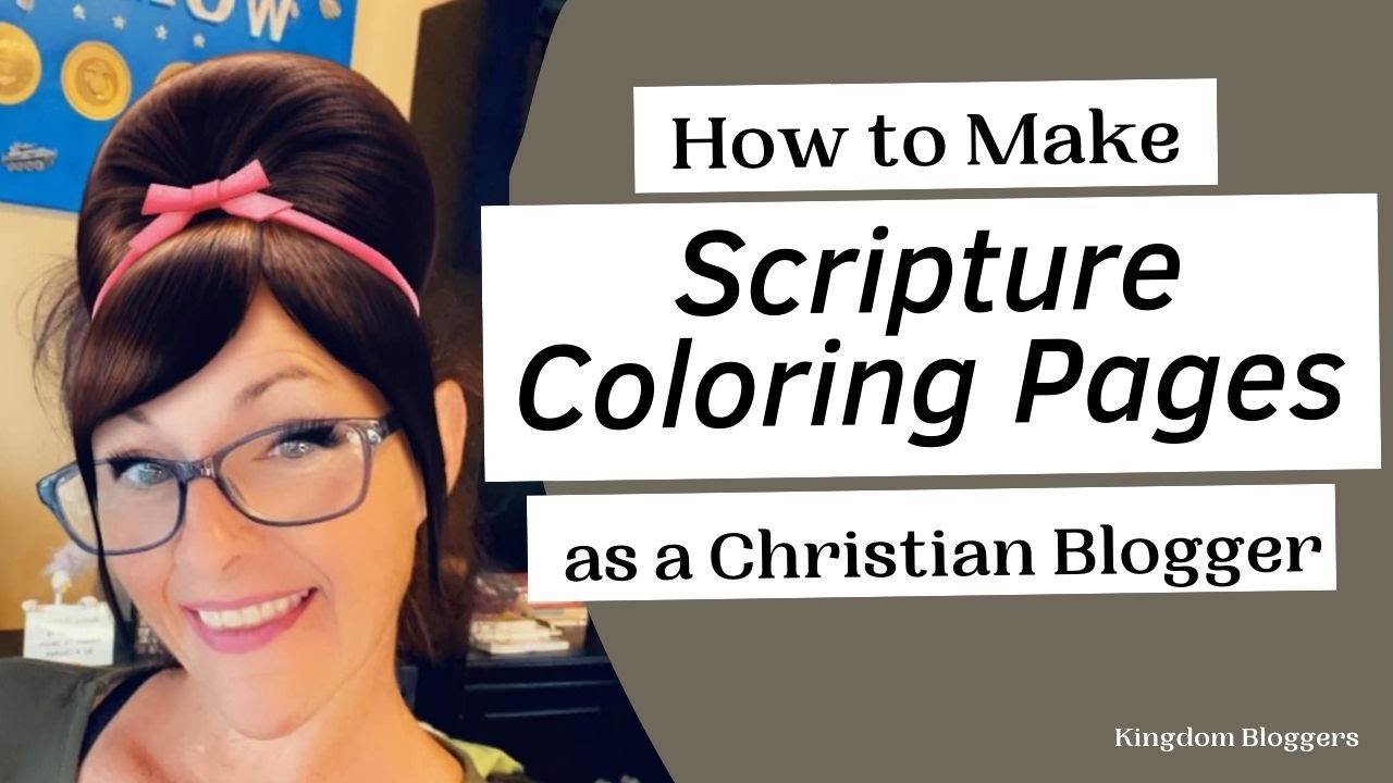 How to Make Printable Scripture Coloring Pages