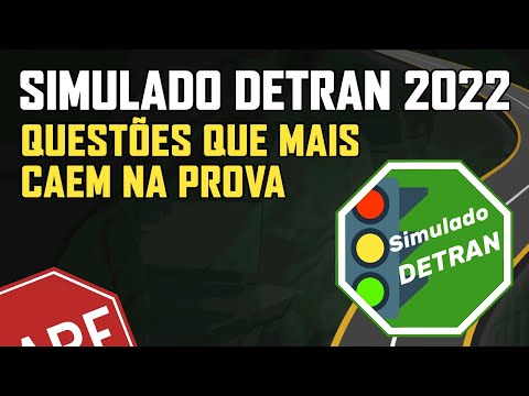 SIMULADO DETRAN 2022 │ REVISÃO com 60 QUESTÕES MAIS COBRADAS na PROVA TEÓRICA