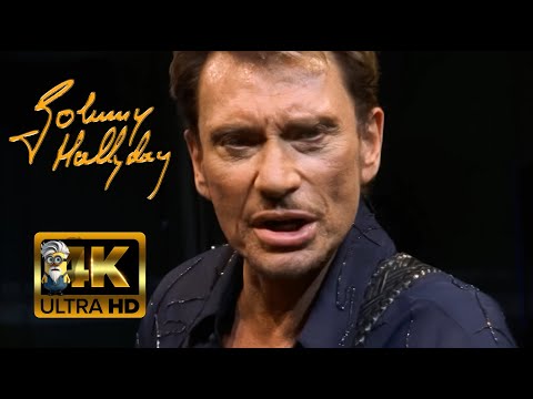 Johnny Hallyday - Blue Suedes Shoes  (2001) AI 4K Enhanced Stabilized