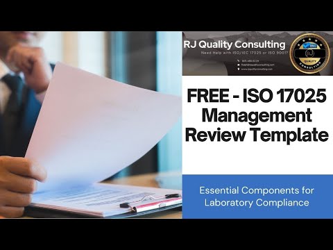 ISO 17025 Management Review Template: How to Conduct a Compliant ISO 17025 Management Review