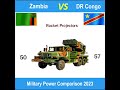 Zambia vs congo military power comparisons 2023