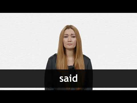 How to pronounce SAID in American English