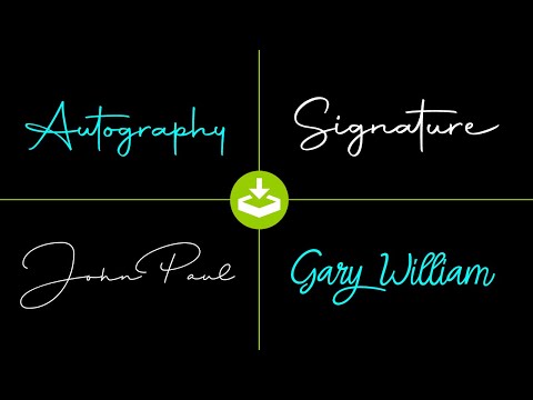 Best free Fonts for Graphic Designers, Signature, calligraphy, typography and photography logo Video
