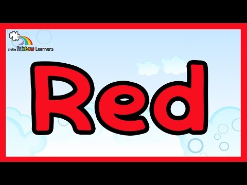 Learn the color red - The color red for kids