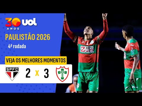 PORTUGUESA VENCE O SÃO PAULO NO MORUMBIS E AUMENTA CRISE TRICOLOR; MELHORES MOMENTOS