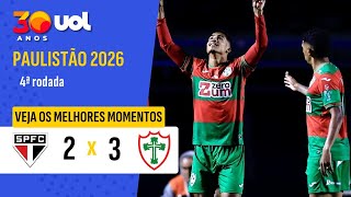 PORTUGUESA VENCE O SÃO PAULO NO MORUMBIS E AUMENTA CRISE TRICOLOR; MELHORES MOMENTOS