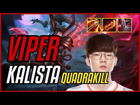 VIPER - KALISTA vs KAI'SA ADC - KR CHALLENGER - PATCH 11.10 QUADRAKILL
