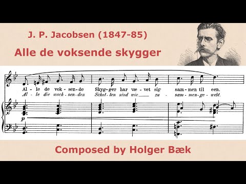 Holger Bæk - Alle de voksende skygger - for solo voice (digital flute/piano)