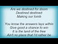 Anvil - Destined For Doom Lyrics