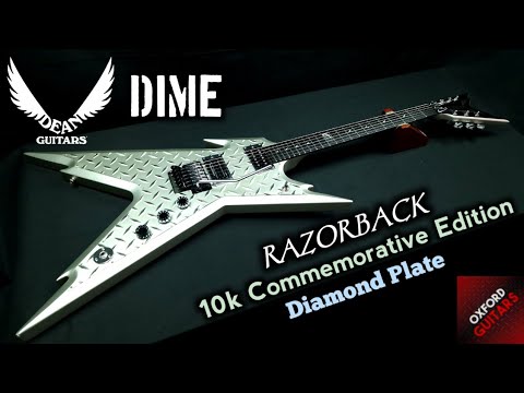 Dean Razorback Diamond Dean Dime Razorback 10K Commemorative Edition Diamond Plate | Reverb