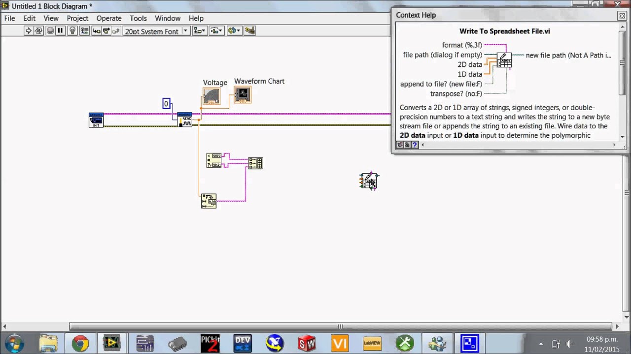 Basic data acquisition and logging using LabVIEW and  Arduino