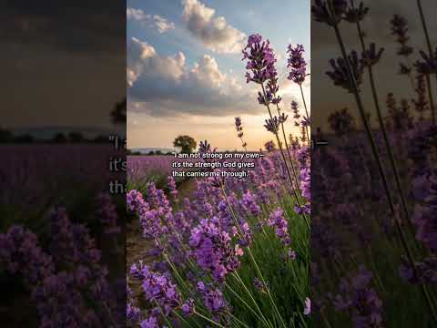 It's the strength God gives that carries me through. #christianquotes #quotes