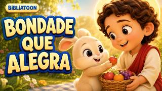 Coelhinho Aprende a Compartilhar 🐰 Música Infantil Cristã sobre Bondade e Generosidade | Bibliatoon