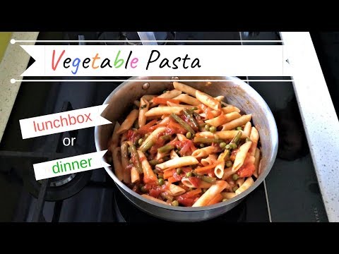 VEGETABLE PASTA Recipe ( for kids lunchbox or dinner ) #indianstyle