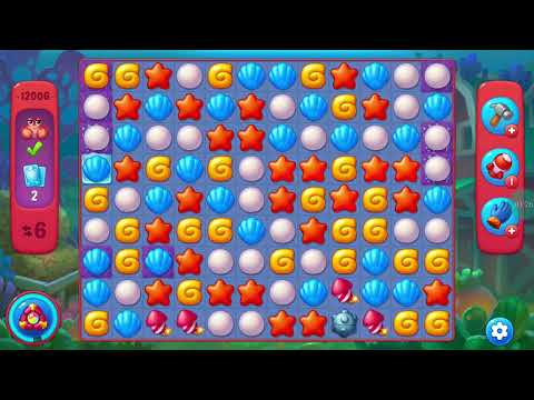 Fishdom Hard Level 12006 (with full seashell [Super Lightning] and timed bombs) @choraelmin