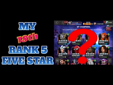 MCOC - My Eighteenth Rank 5 Five Star