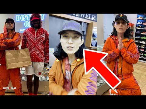 Sauce Walka New Japan Artist Lil Sauce White Gets Iced Out Ear Rings After Coming To USA 😲