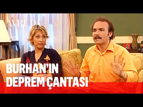 Burhan deprem çantasında kravat taşıyor - Avrupa Yakası