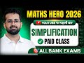 Paid Simplification Class On YouTube The Maths Hero 2026 Bank Exams Aashish Arora