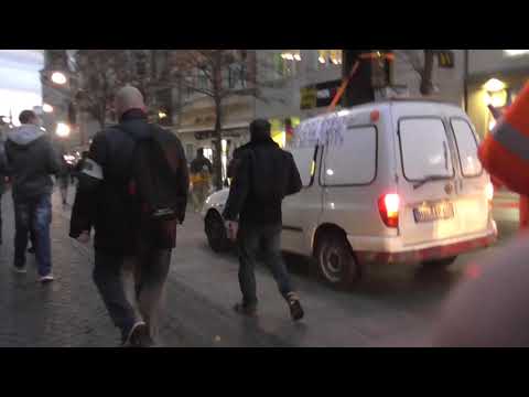 Montagsdemo Halle, 9.3.2020, Teil 2, Spaziergang durch Leipziger Straße