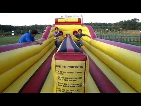 2011.10.09 Jonny and Georgie bungee run, 2nd and 3rd run