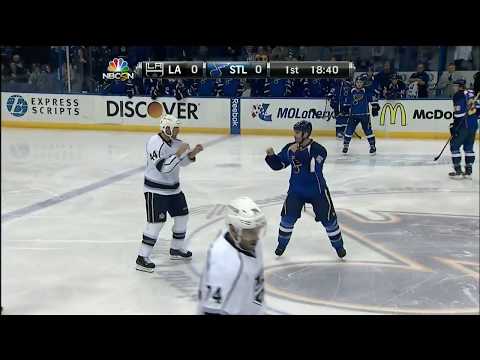 Robyn Regehr vs Barret Jackman Jan,17 2014
