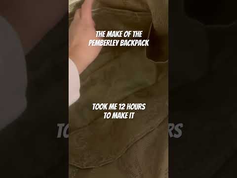 Make a convertible Leather Backpack with me #sewing #handmade #leatherbackpack