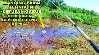 Download lagu MANCING NGENTUL PAKAI JORAN TEGEK!! SAMBARAN IKAN GABUS BIKIN PEMANCING PENASARAN mp3