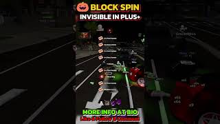 BlockSpin Invisible Function in Plus+ 🎃 #blockspin #robloxscript